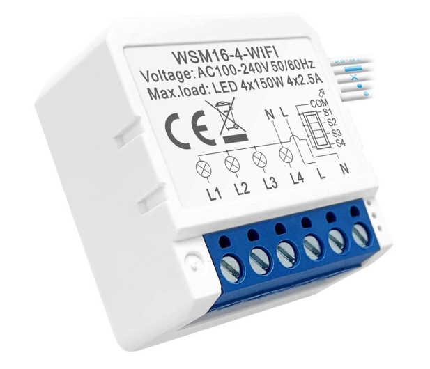 Avatto Inteligentny przekaźnik poczwórny WSM16-W4 - 1177070 - zdjęcie 3